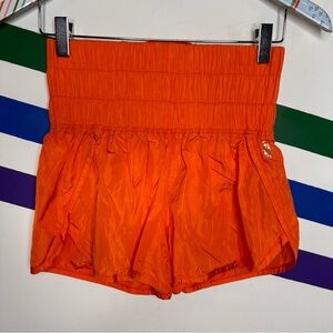 NEW FP Movement orange high waist shorts size XS